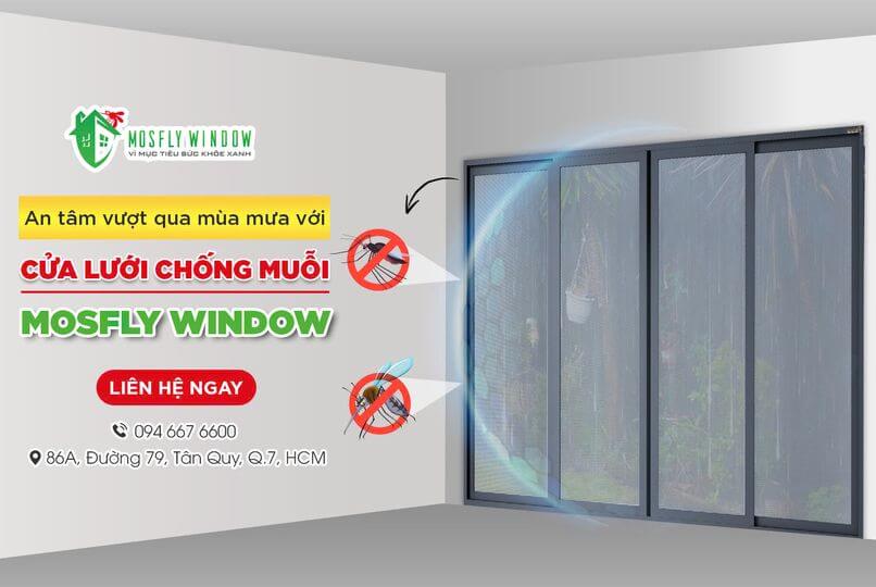 Chống côn trùng hiệu quả với cửa lưới Mosfly Window