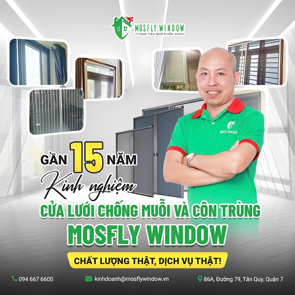 Mosfly Window cung cấp cửa lưới chống côn trùng, chống muỗi bền, chất lượng