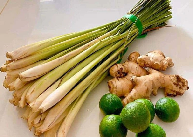Kết hợp sả và gừng
