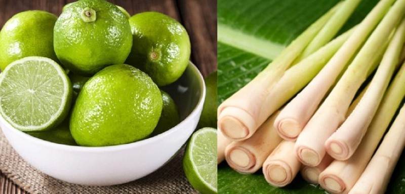 Kết hợp của sả và chanh đơn giản