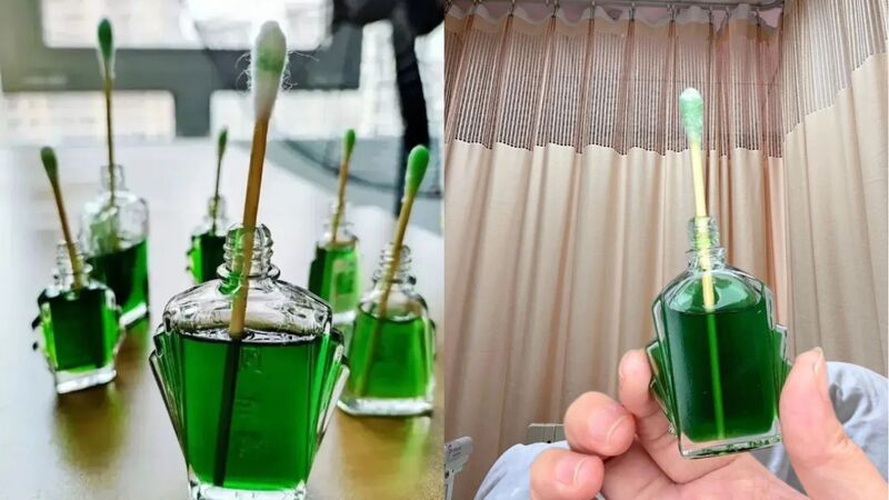 Thấm dầu gió vào bông gòn và đặt góc nhà để ngăn chặn muỗi