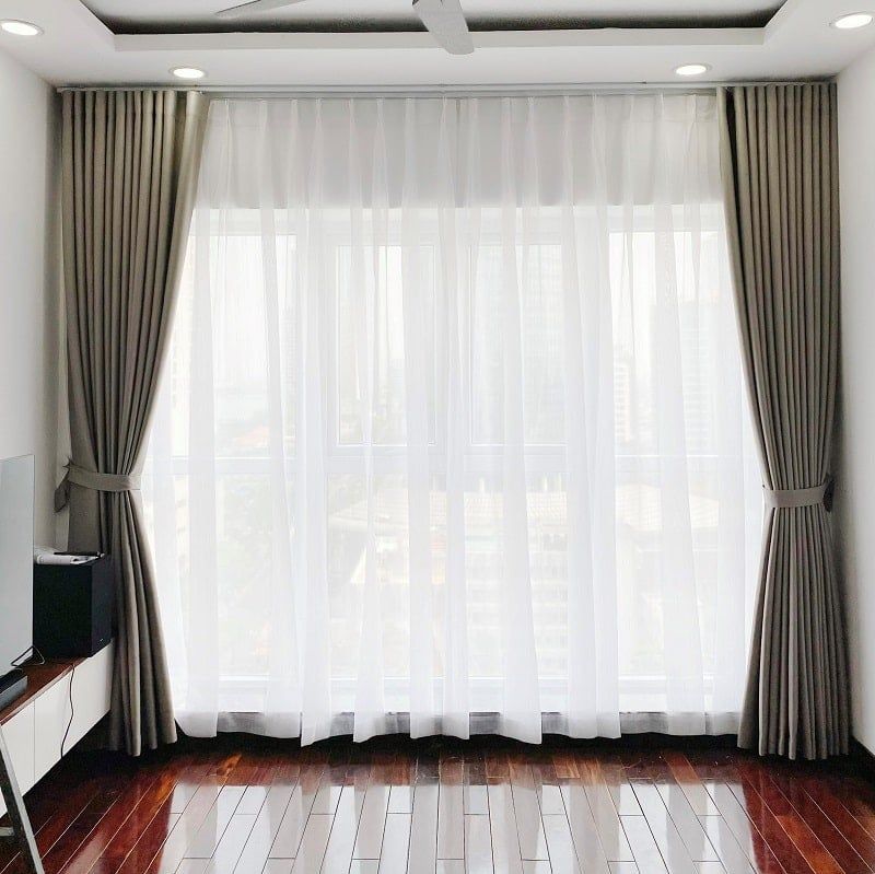 Sử dụng màn vải.