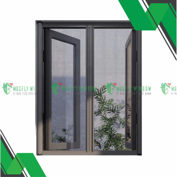 Cửa lưới chống côn trùng dạng trượt được trang bị hệ thống thanh trượt giúp đóng trở nên nhẹ nhàng và tiện lợi