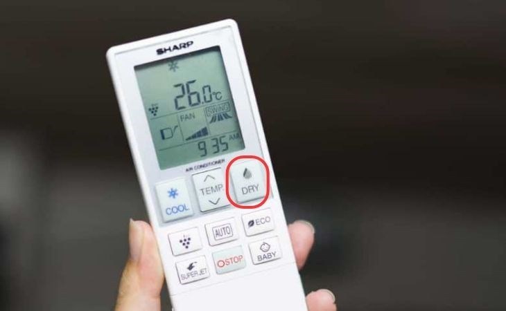 Cách đuổi muỗi trong phòng máy lạnh đơn giản bằng chế độ DRY