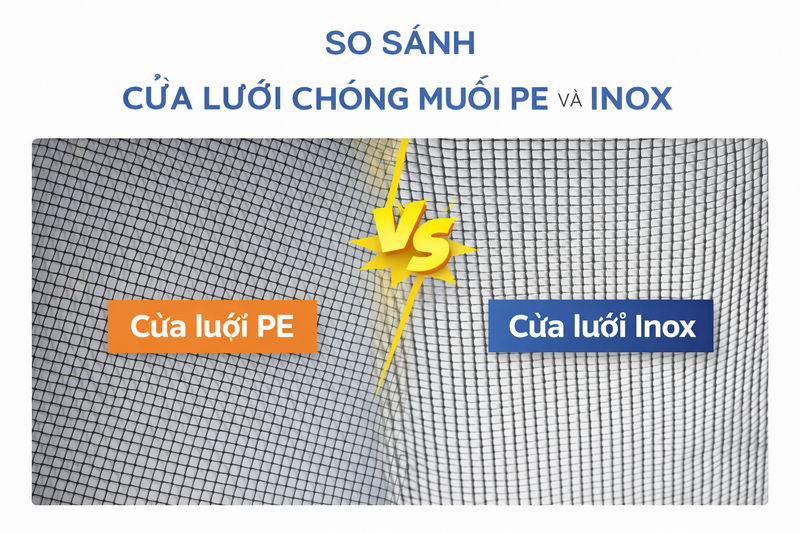 Hiểu đúng về vật liệu lưới PE và Inox
