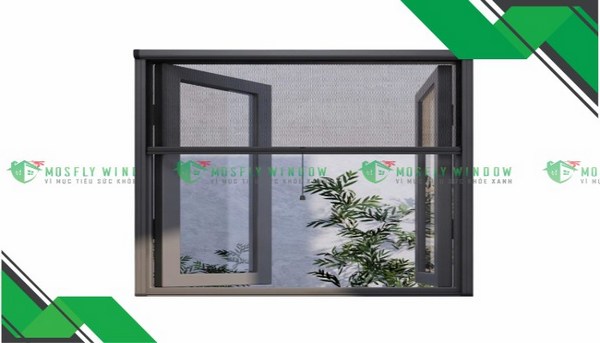 Kết hợp lưới chống muỗi với rèm tổ ong