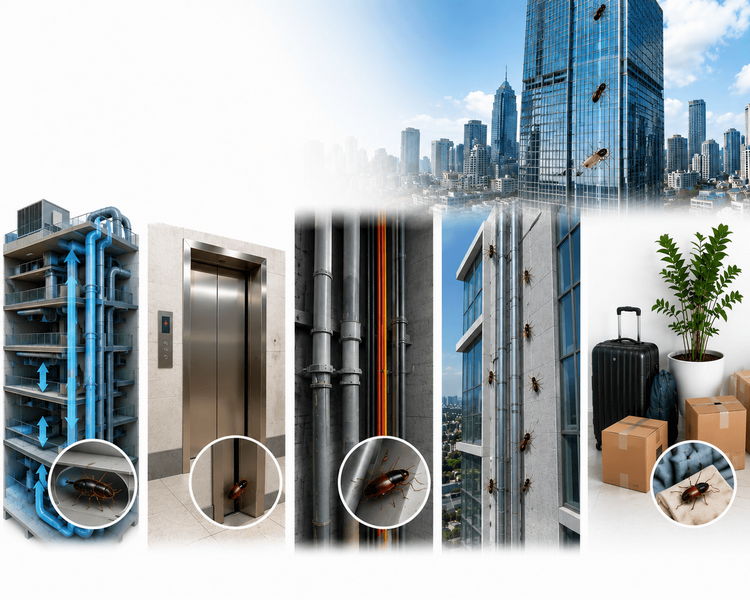 5 Con đường chính giúp côn trùng 'chinh phục' các tòa nhà cao tầng