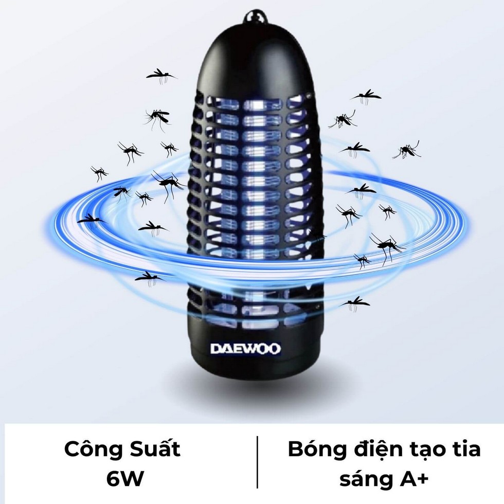 Một biện pháp khác là đèn bắt côn trùng sử dụng ánh sáng xanh