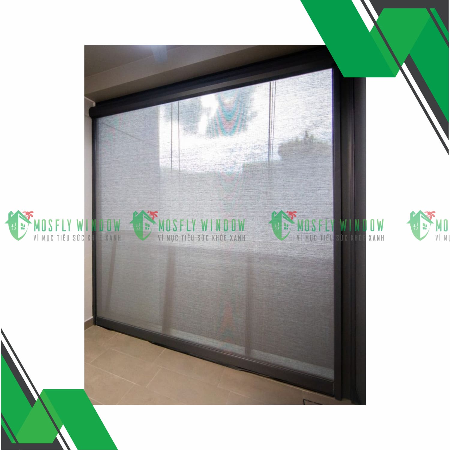 Lắp đặt lưới chống muỗi ở cửa sổ và cửa ra vào