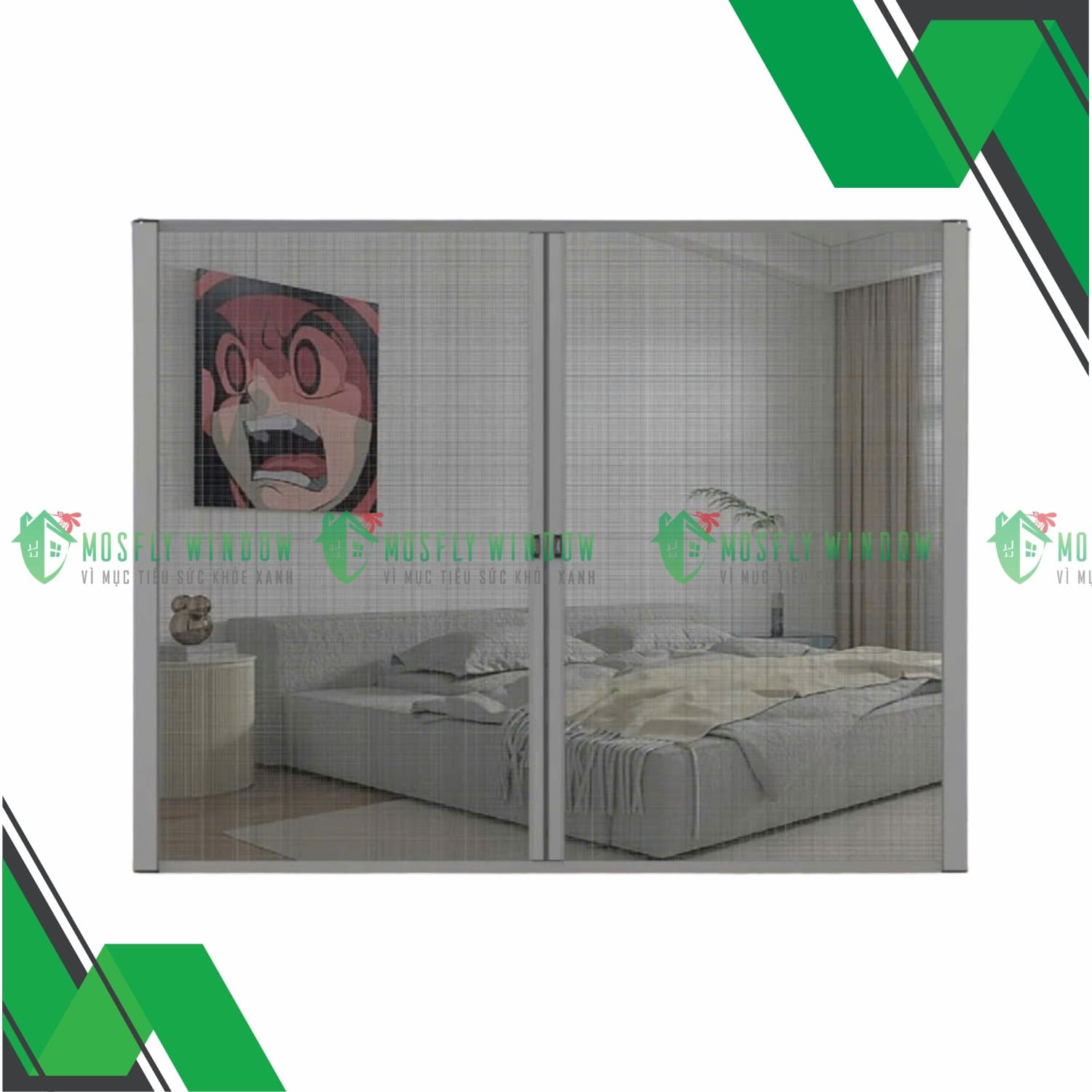 Cửa lưới chống muỗi thông thường có chống được bụi mịn không?